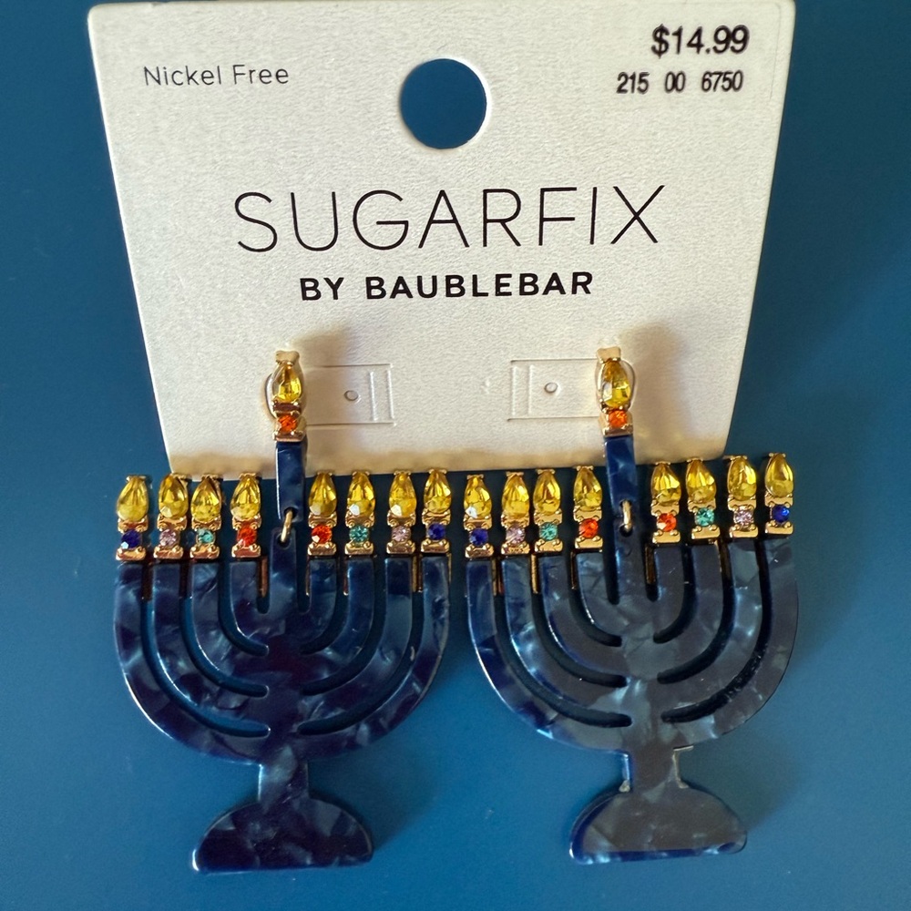 Sugarfix by Baublebar menorah earrings